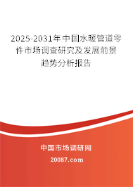2025-2031年中國水暖管道零件市場調(diào)查研究及發(fā)展前景趨勢分析